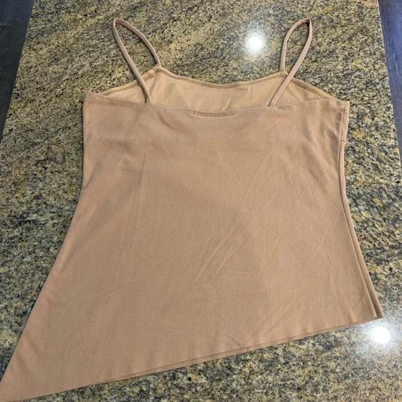 Y2K Asymmetrical Tank Top Butterfly Camel Color Size Large - Picture 5 of 8
